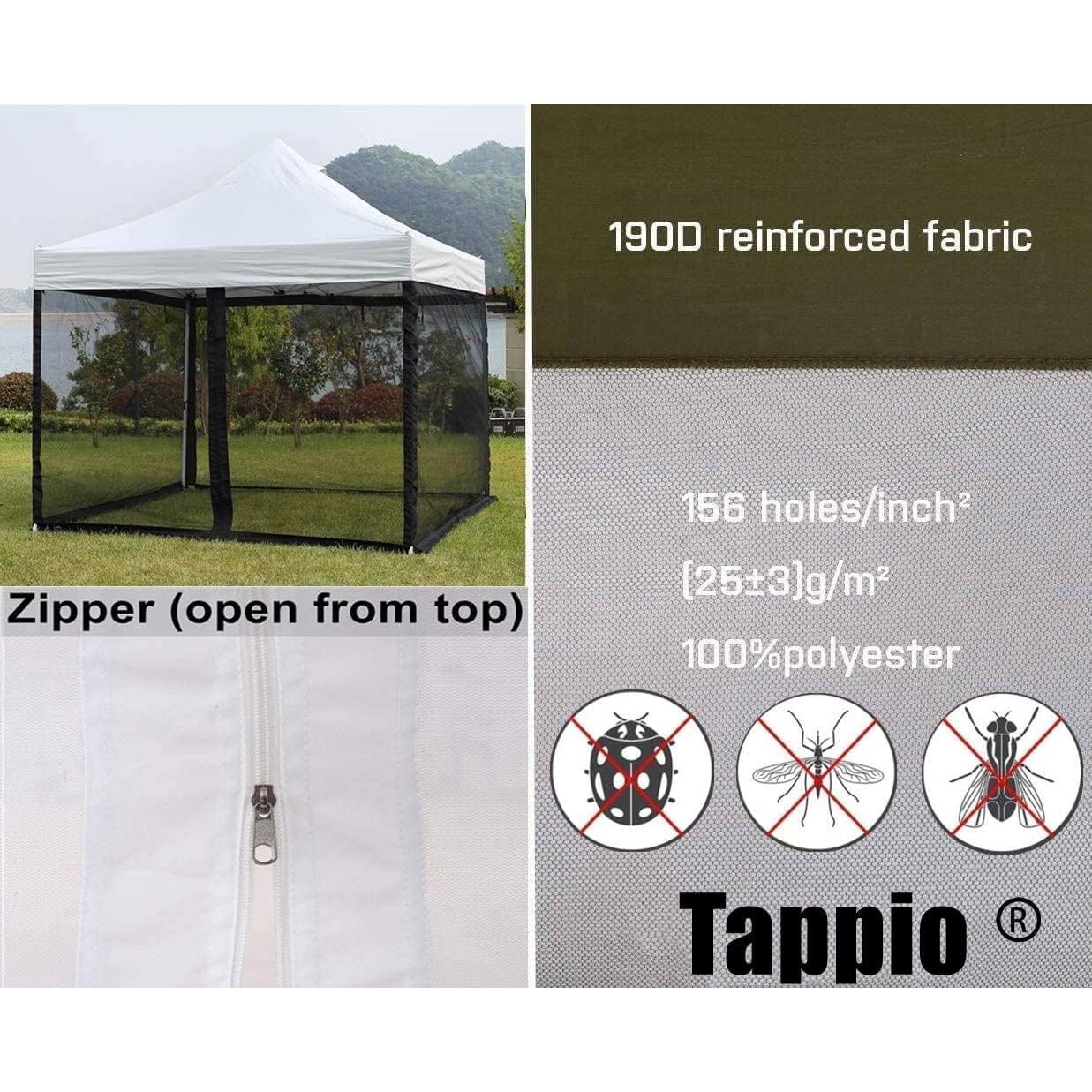 Red de Mosquito Tappio 3x3m con Cremallera para Camping