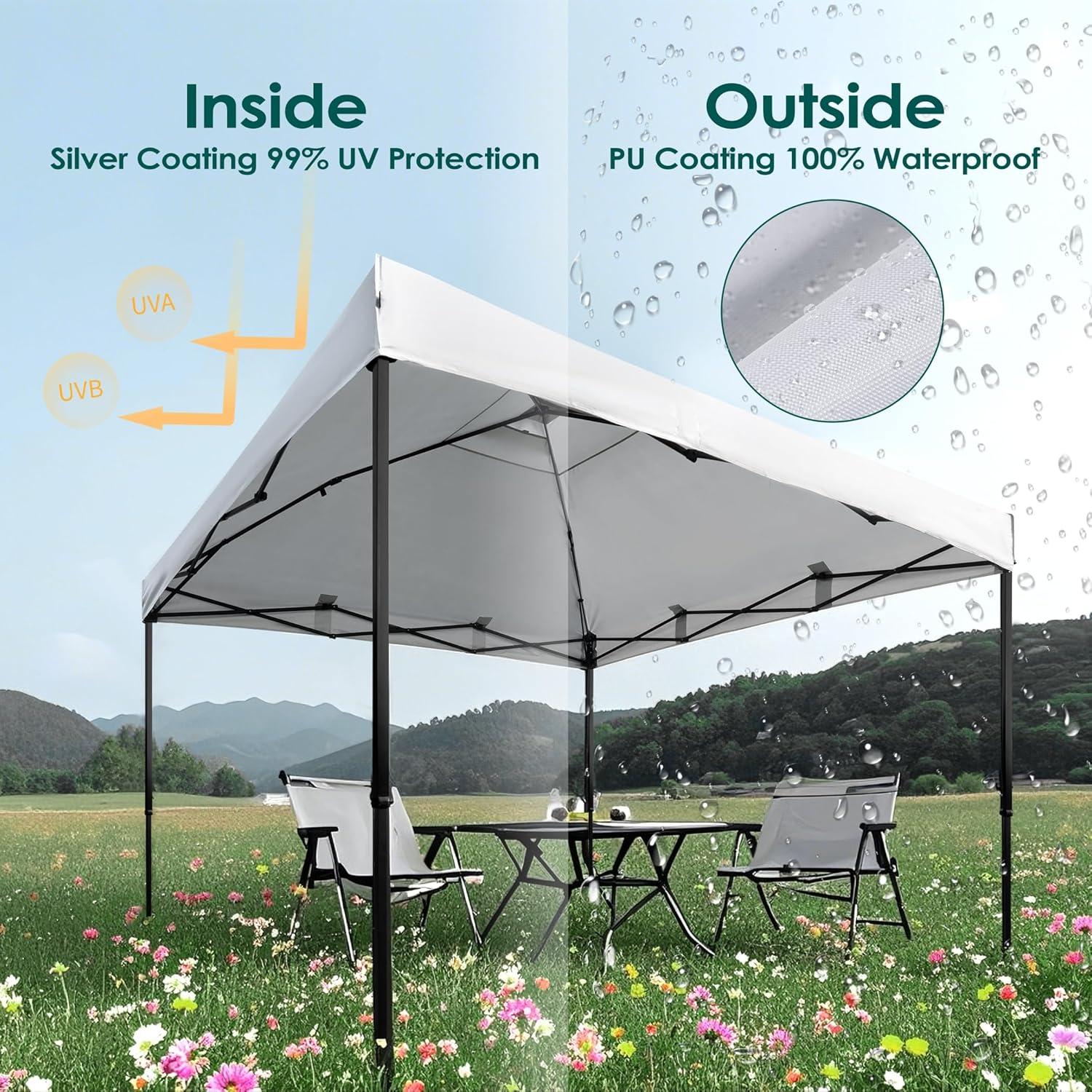 Cubierta de Reemplazo NINAT 3x3m Impermeable Blanca con Ventilación