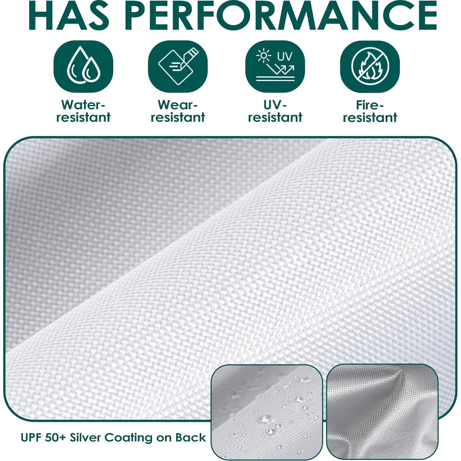 Cubierta de Reemplazo NINAT 3x3m Impermeable Blanca con Ventilación