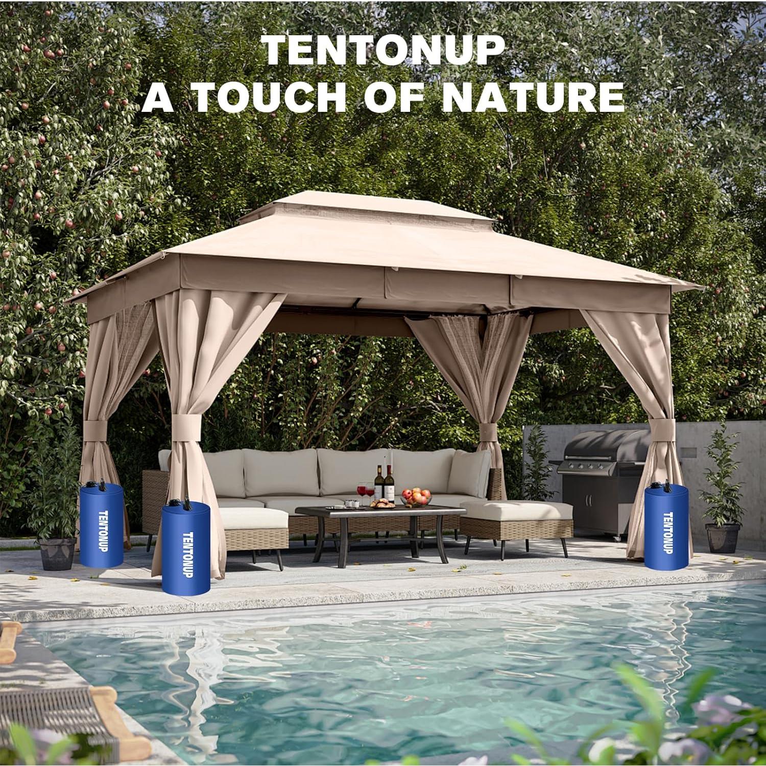 Bolsas de Peso para Carpa TENTONUP 220LBS 4PCS Azul