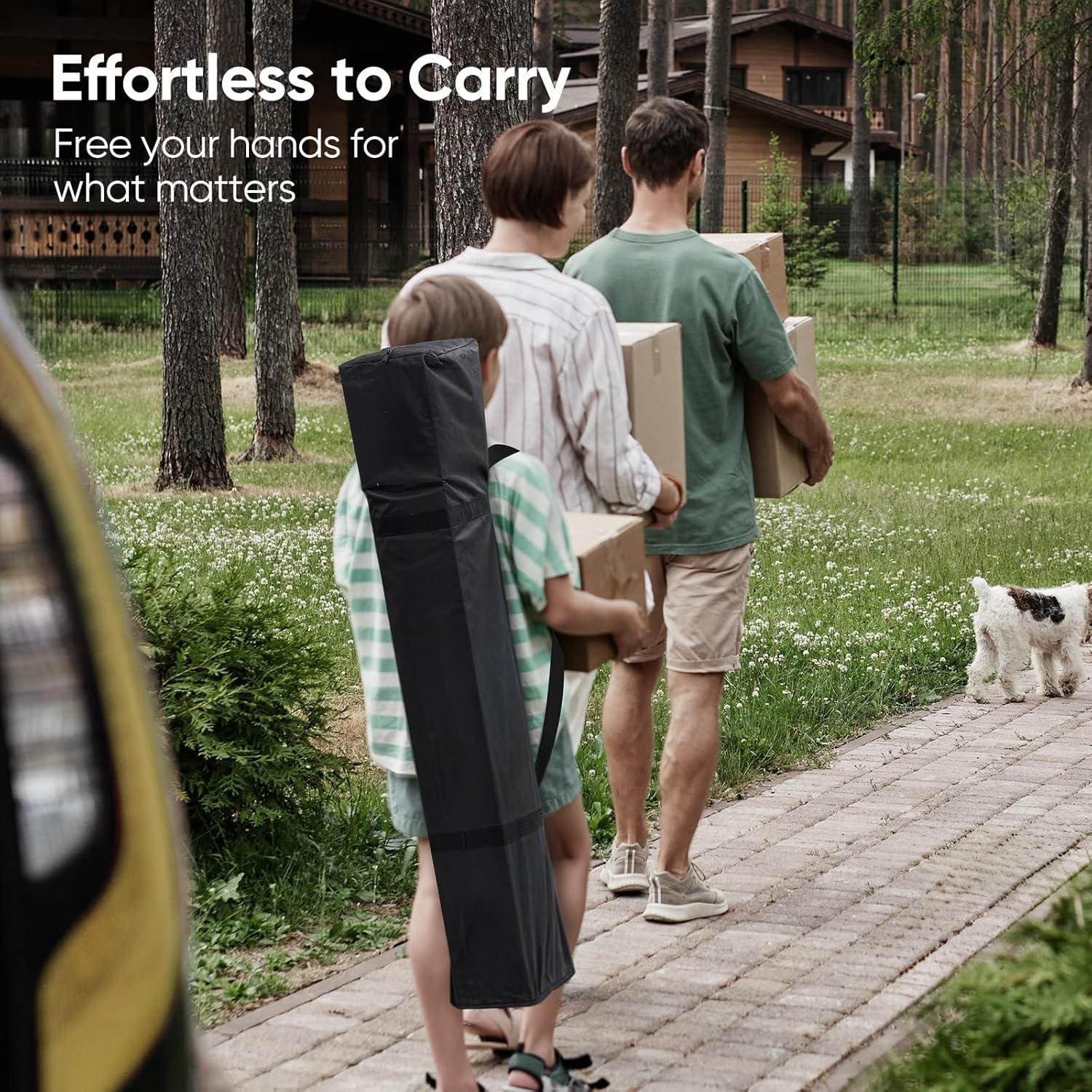 Quictent 10x10 Pop Up Screened Canopy Tent, Instant Setup Gazebo for 1 Person with Netting, Portable & Compact, Waterproof & UV Protection, Ideal for Camping, Beach, Parties, and Outdoor Events