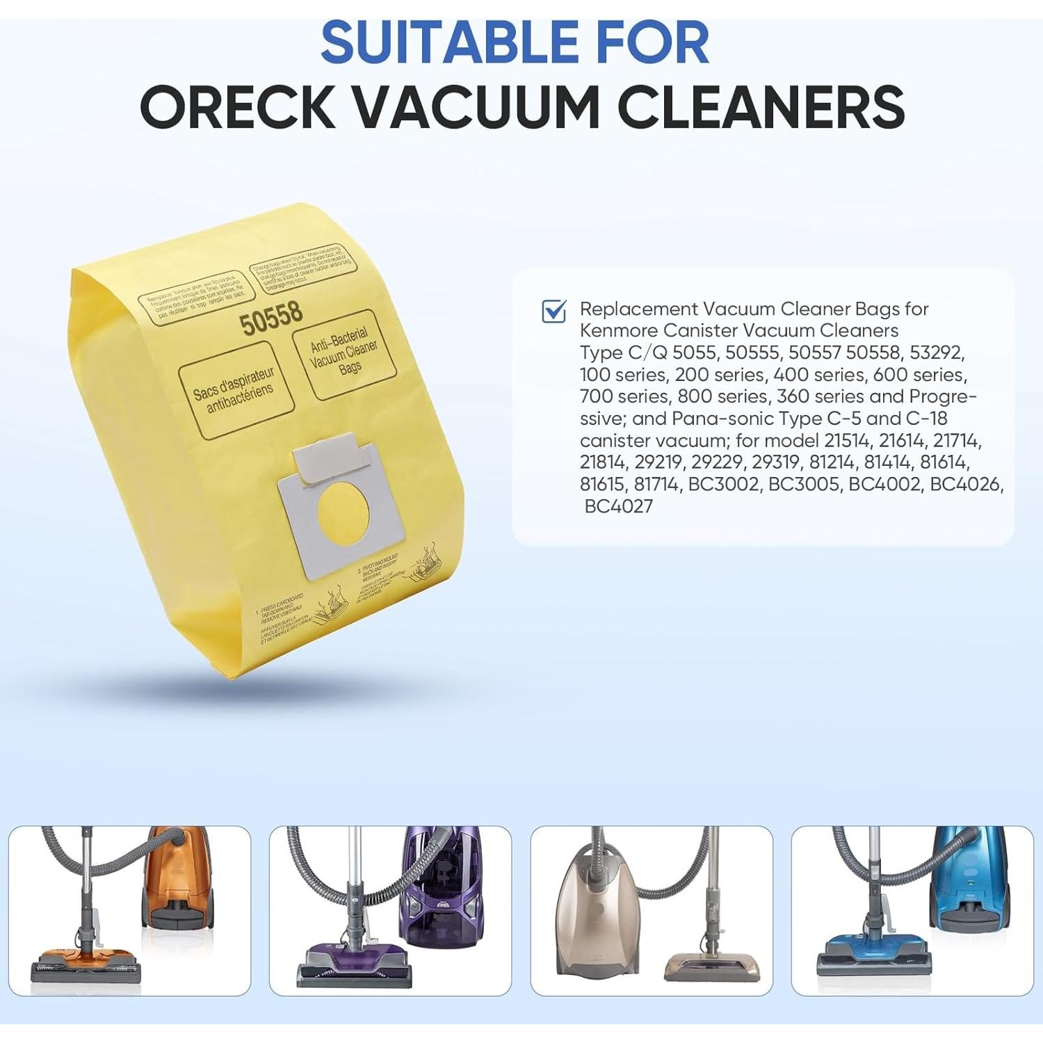 20 Bolsas de Vacío BIHARNT Tipo C/Q para Aspiradoras Kenmore