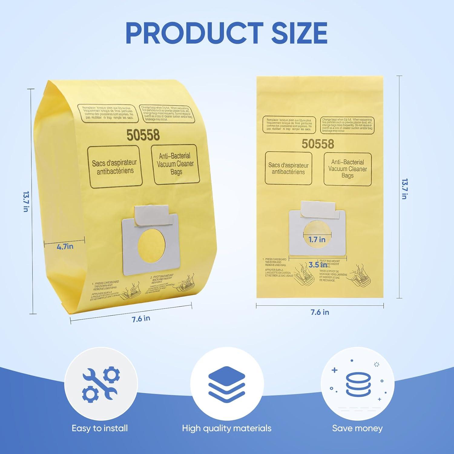 20 Bolsas de Vacío BIHARNT Tipo C/Q para Aspiradoras Kenmore