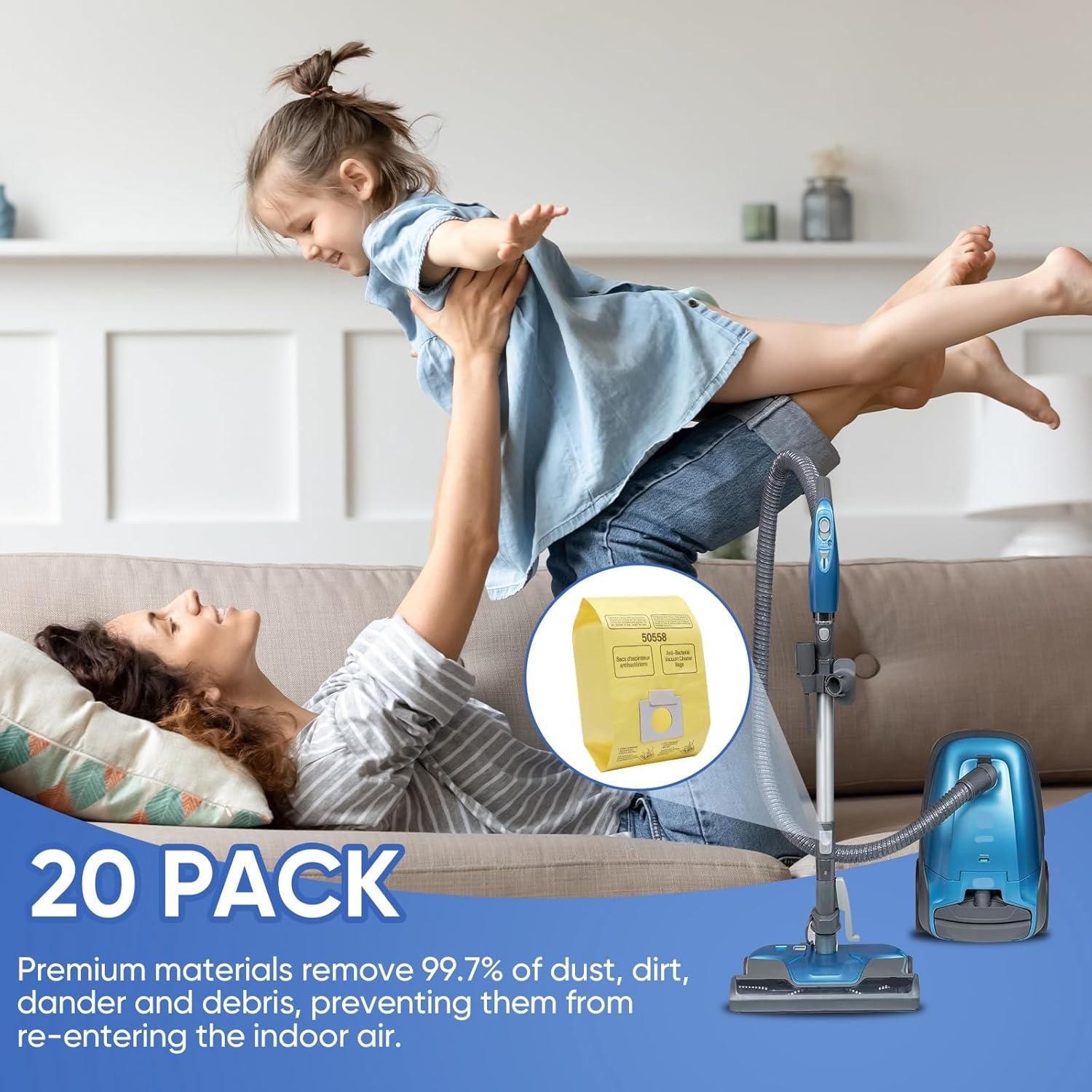 20 Bolsas de Vacío BIHARNT Tipo C/Q para Aspiradoras Kenmore