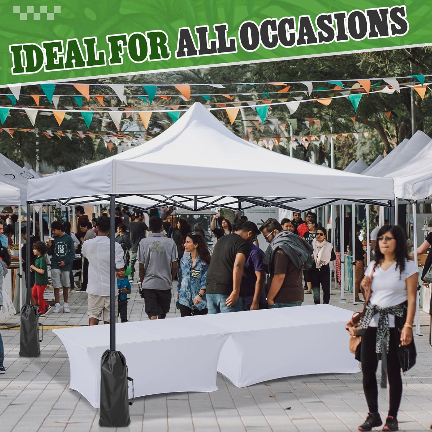 Carpa de Dosel 10x10ft Yoojahow + 2 Mesas Plegables + Fundas