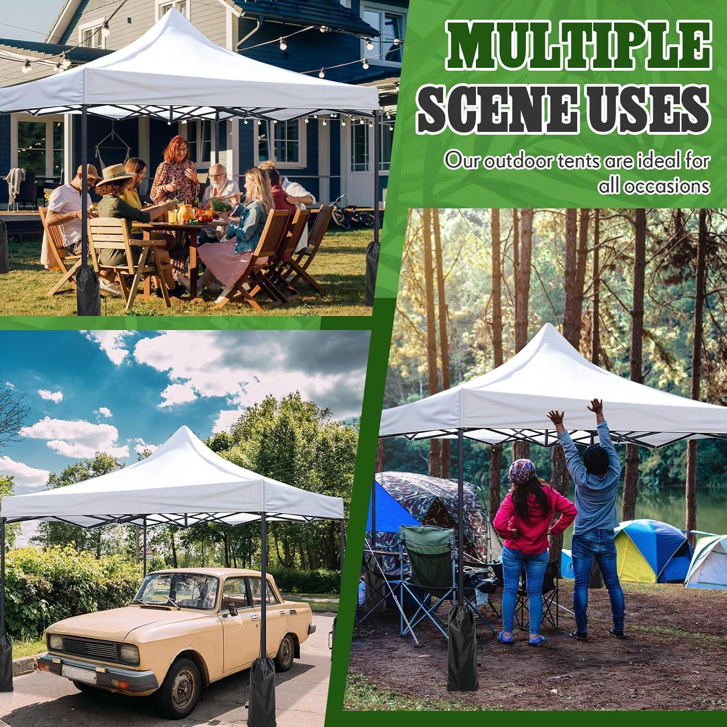 Carpa de Dosel 10x10ft Yoojahow + 2 Mesas Plegables + Fundas