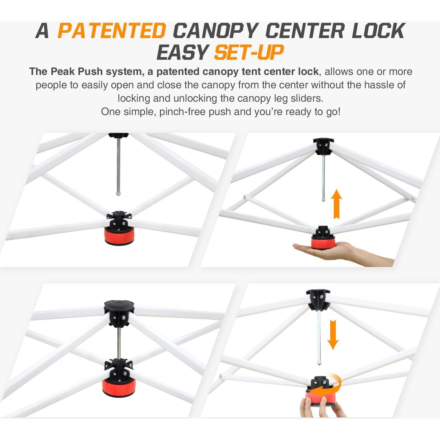 Carpa Pop Up EAGLE PEAK 3x3 m Azul con Bolsa y Accesorios
