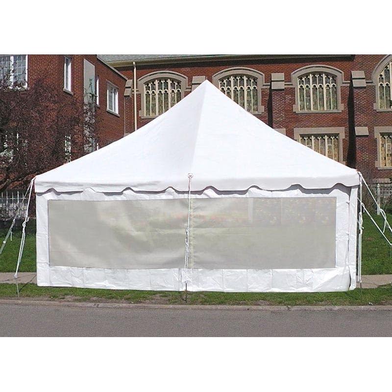 TentandTable Standard Mesh Tent Sidewall, 7-Foot by 20-Foot, Waterproof Sidewalls for Commercial Party & Canopy Tents, UV Resistant, Removable, 14oz Translucent Vinyl, Tent Not Included