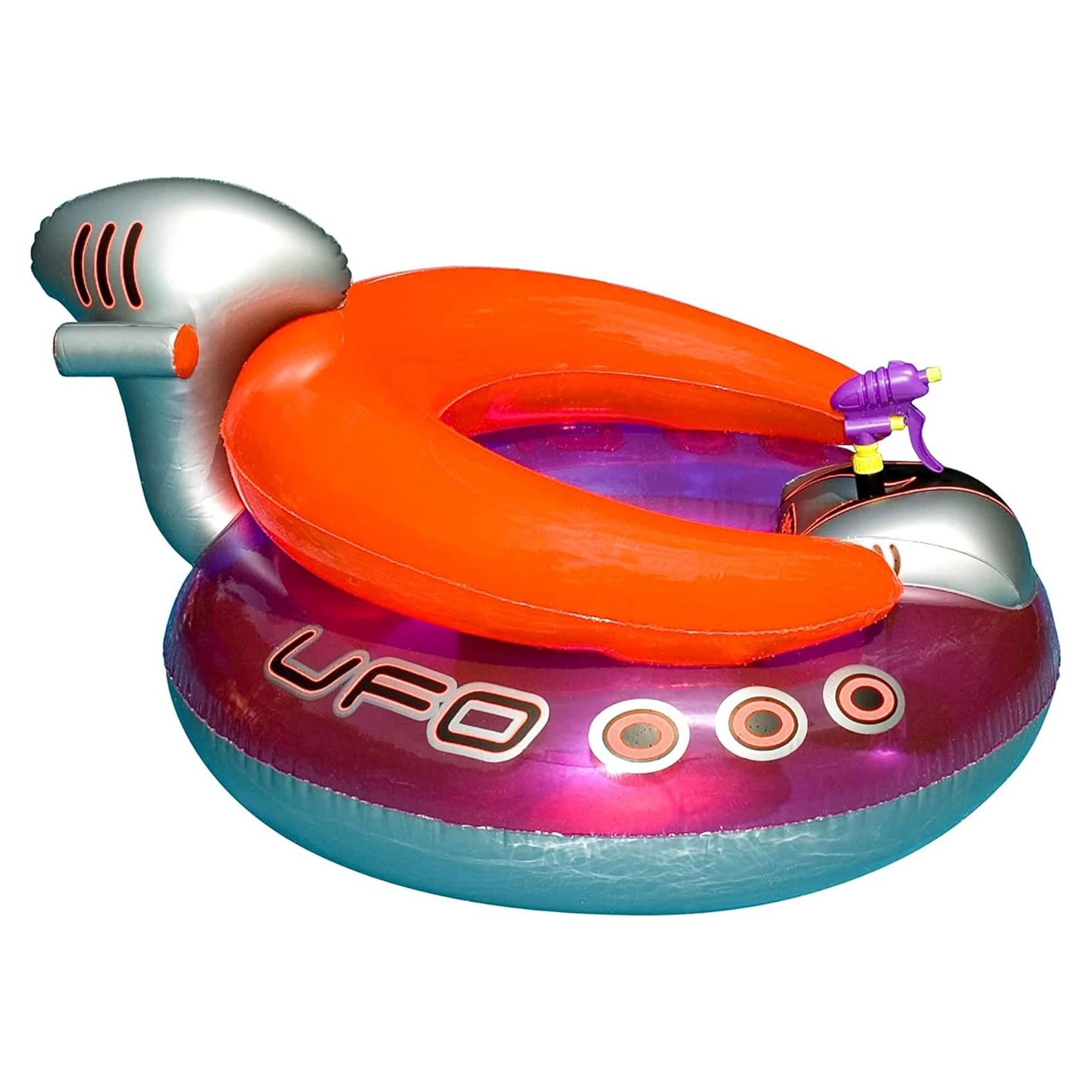 Flotador Inflable UFO Swimline con Surtidor de Agua 106 cm