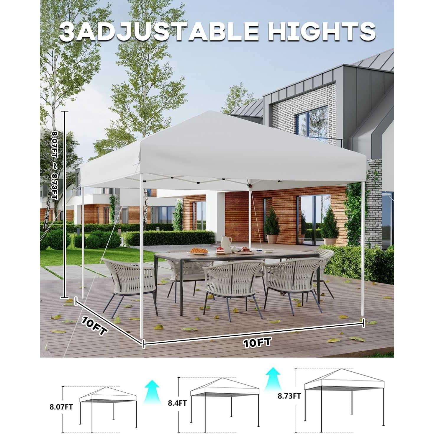 Carpa Plegable GarveeLife 3x3m Impermeable con UV 50+