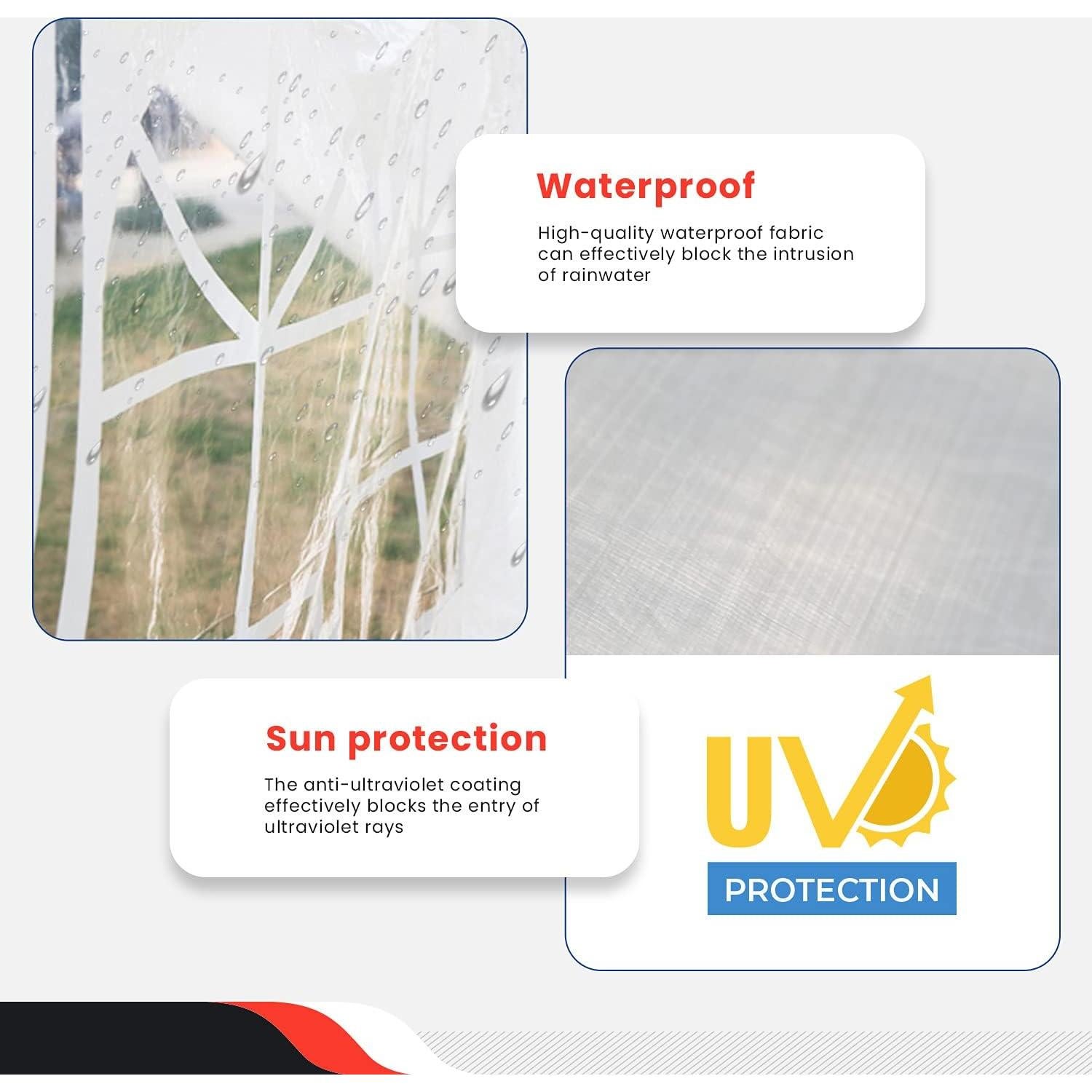 Canopy 10'x30' Party Tent Heavy Duty Outdoor Gazebo Wedding Party Tent with 8 Removable Sidewalls Waterproof UV Resistant for Wedding Camping Shelter BBQ,White