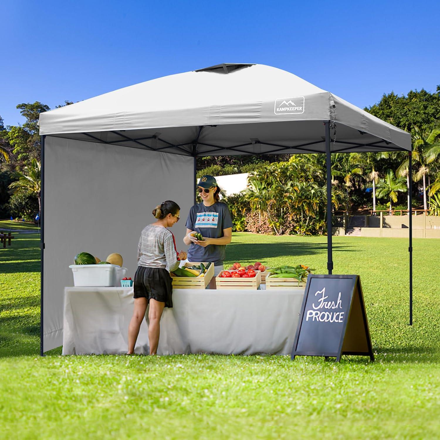 Carpa Plegable KAMPKEEPER 3x3m con 2 Paredes Laterales