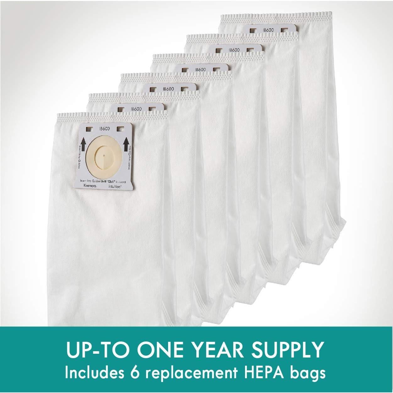 Bolsas HEPA Kenmore IB600 para Aspiradoras Verticales