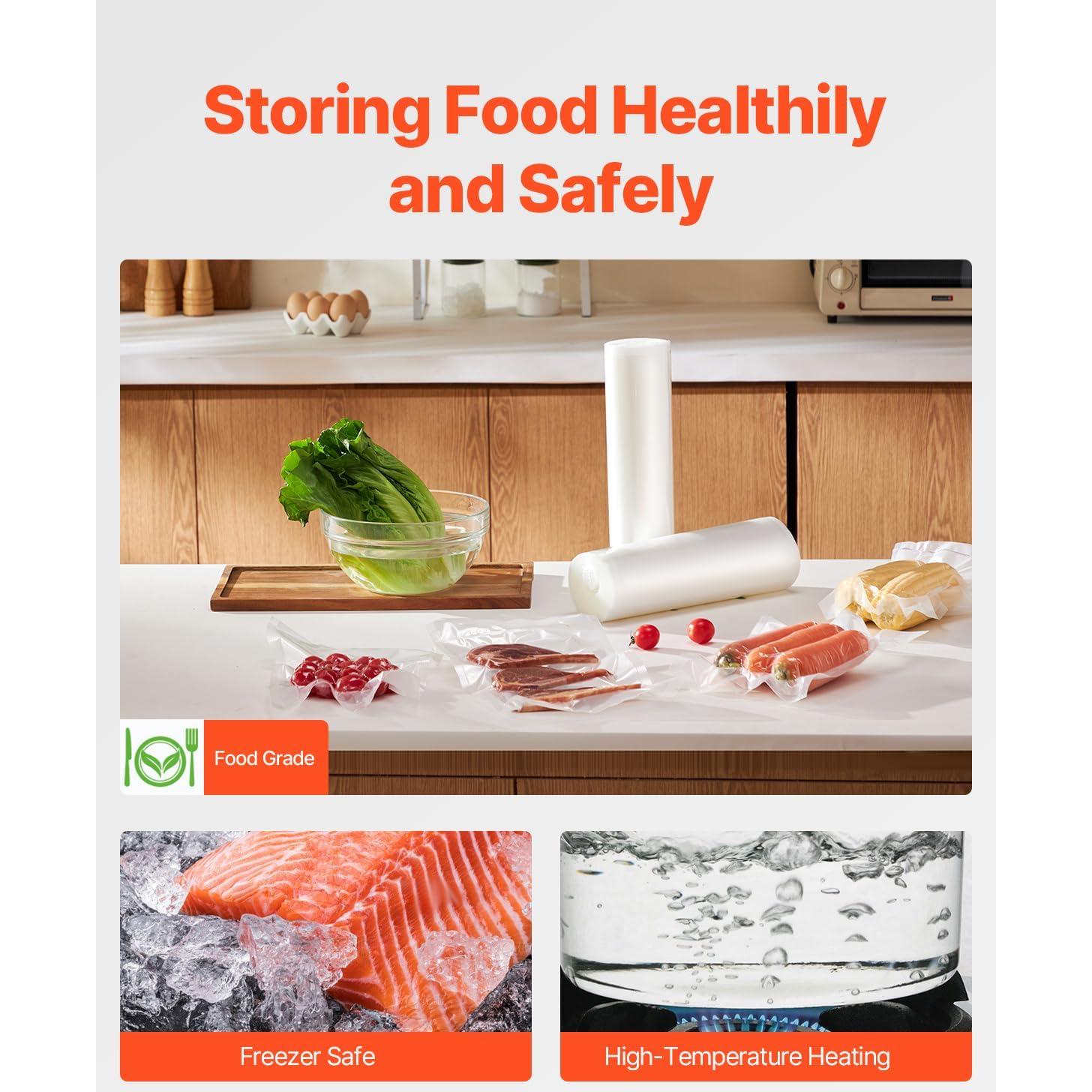 Bolsas de Sellado al Vacío VEVOR 2 Rollos 27.94 cm x 15.24 m