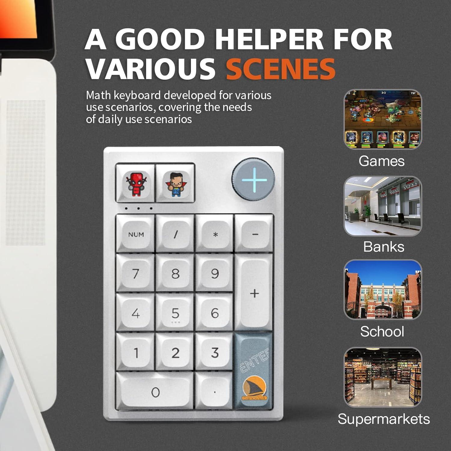 Teclado Numérico Mecánico Inalámbrico Darmoshark K3 Pro RGB