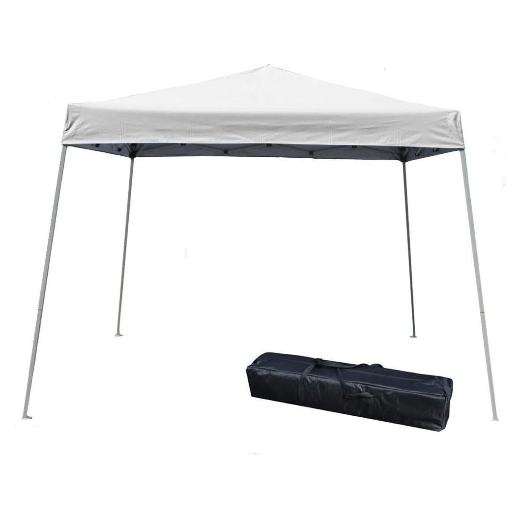 Impact Canopy 040000001 Slant Leg Canopy, 10' x 10', White-No Sidewall