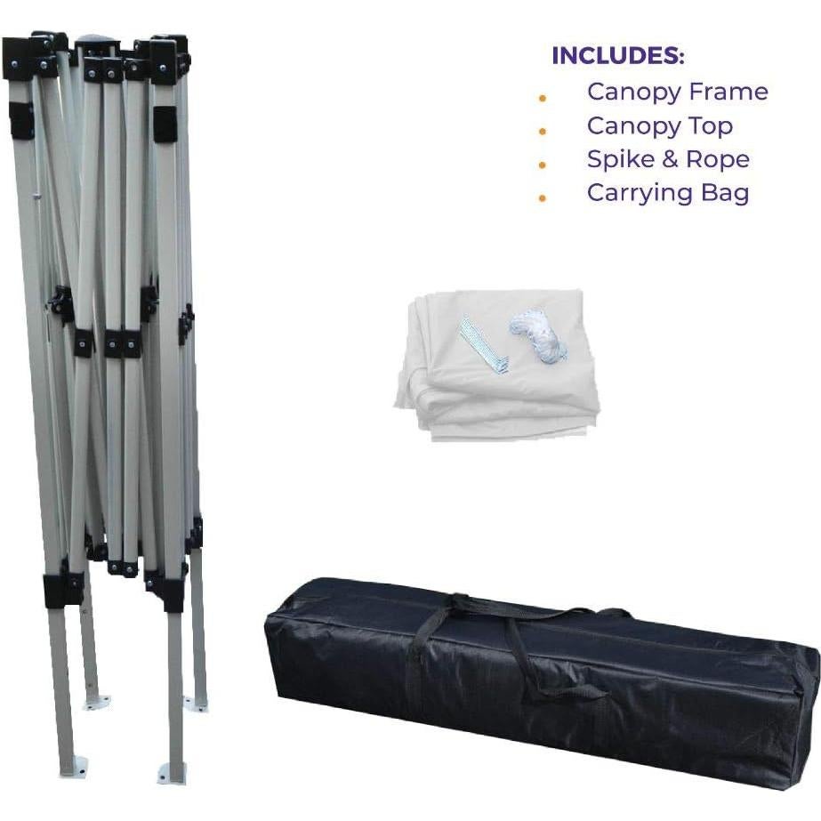 Impact Canopy 040000001 Slant Leg Canopy, 10' x 10', White-No Sidewall