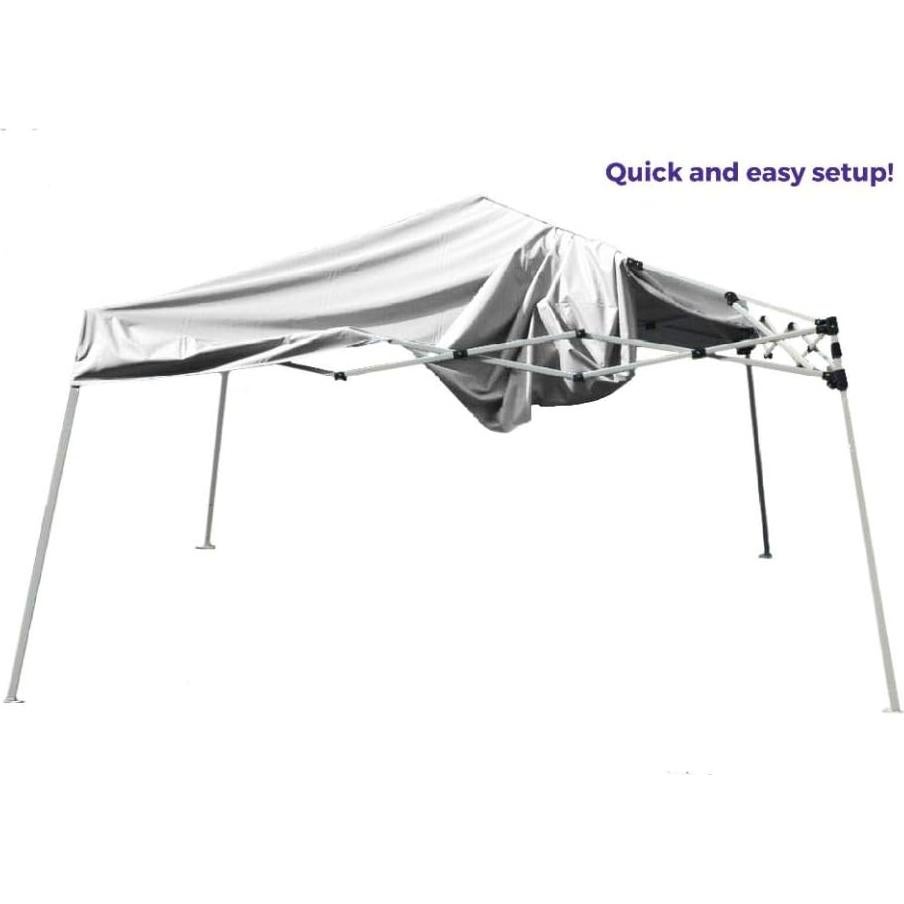 Impact Canopy 040000001 Slant Leg Canopy, 10' x 10', White-No Sidewall