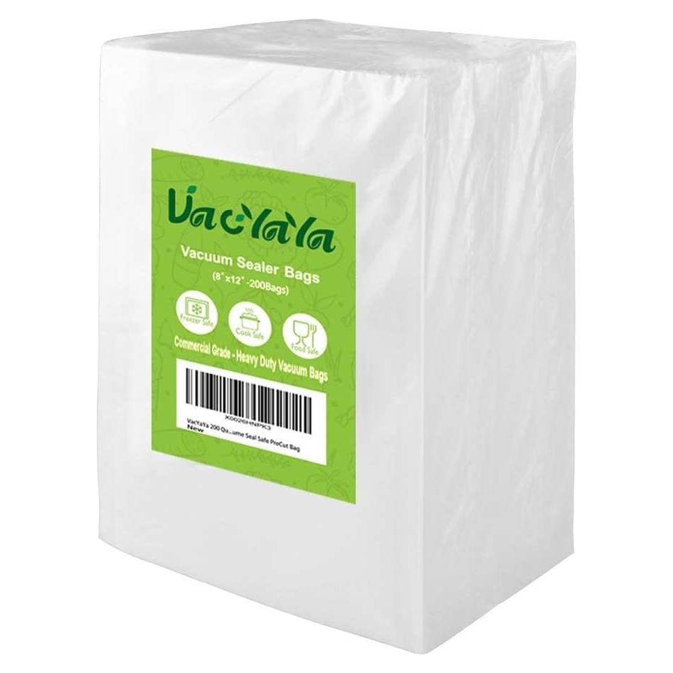 Bolsas de Sellado al Vacío VacYaYa 200 Cuartos 20x30 cm