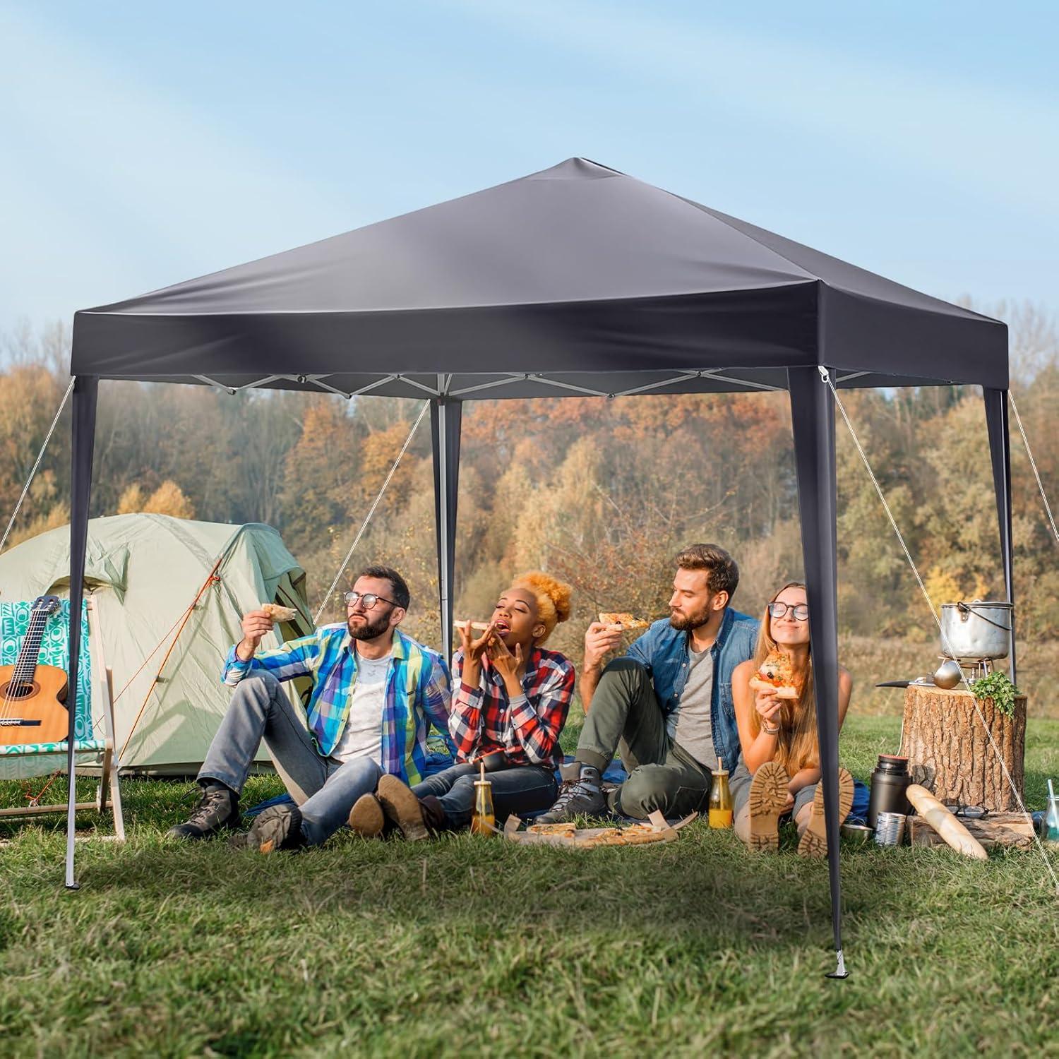 Carpa Plegable VINGLI 3.05x3.05m Gris Resistente al Agua