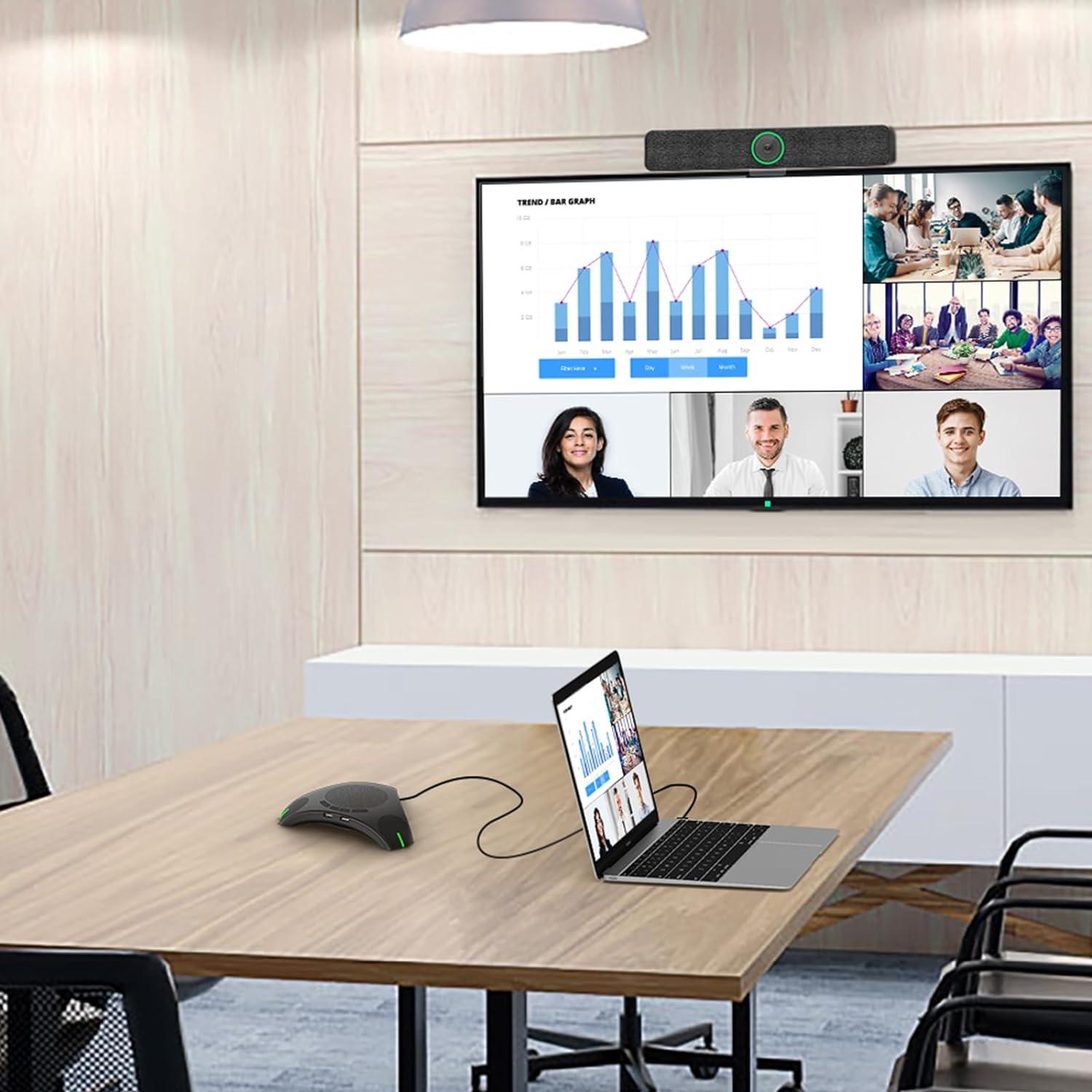 Altavoz USB RayBit PODmini - Micrófono 360° para Conferencias