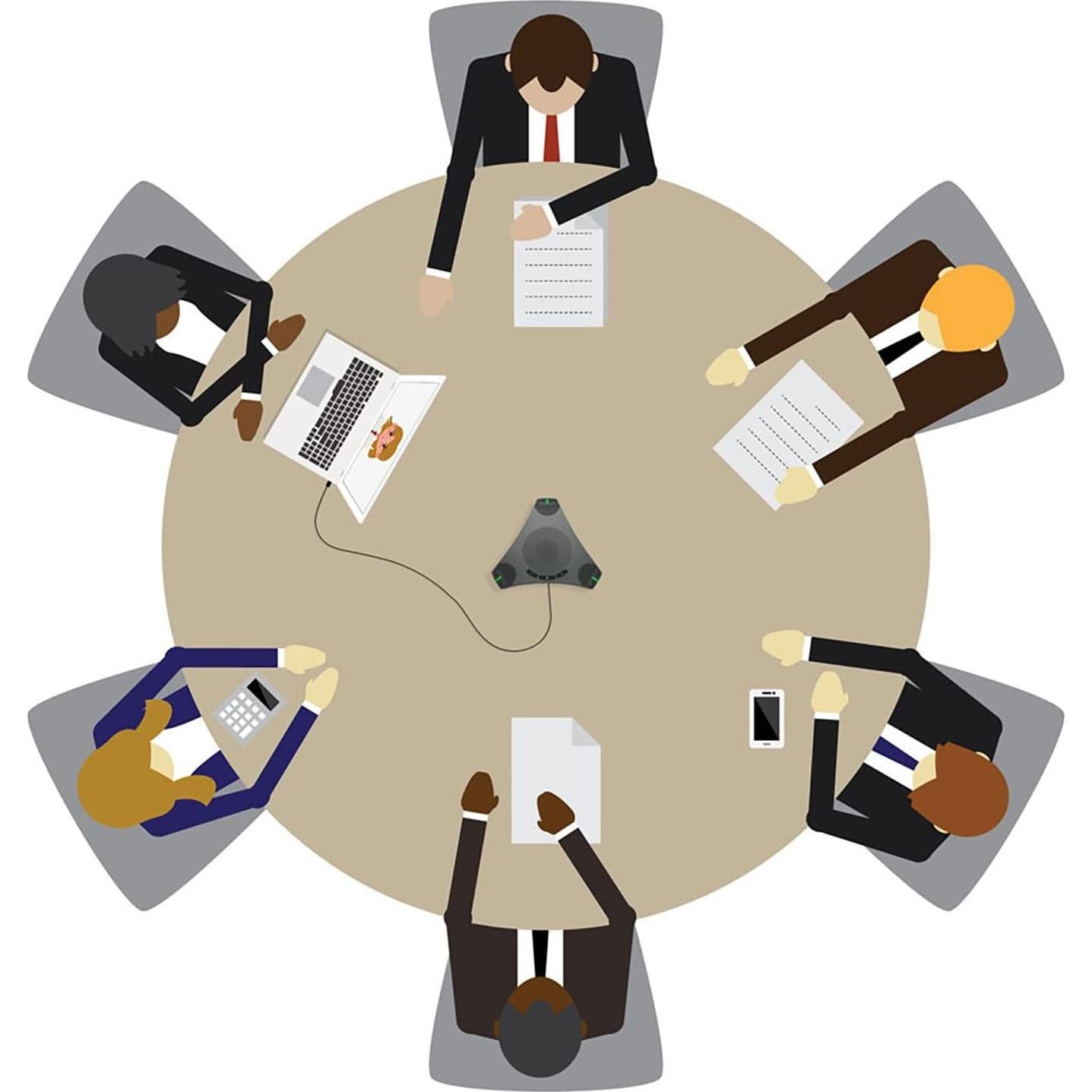 Altavoz USB RayBit PODmini - Micrófono 360° para Conferencias