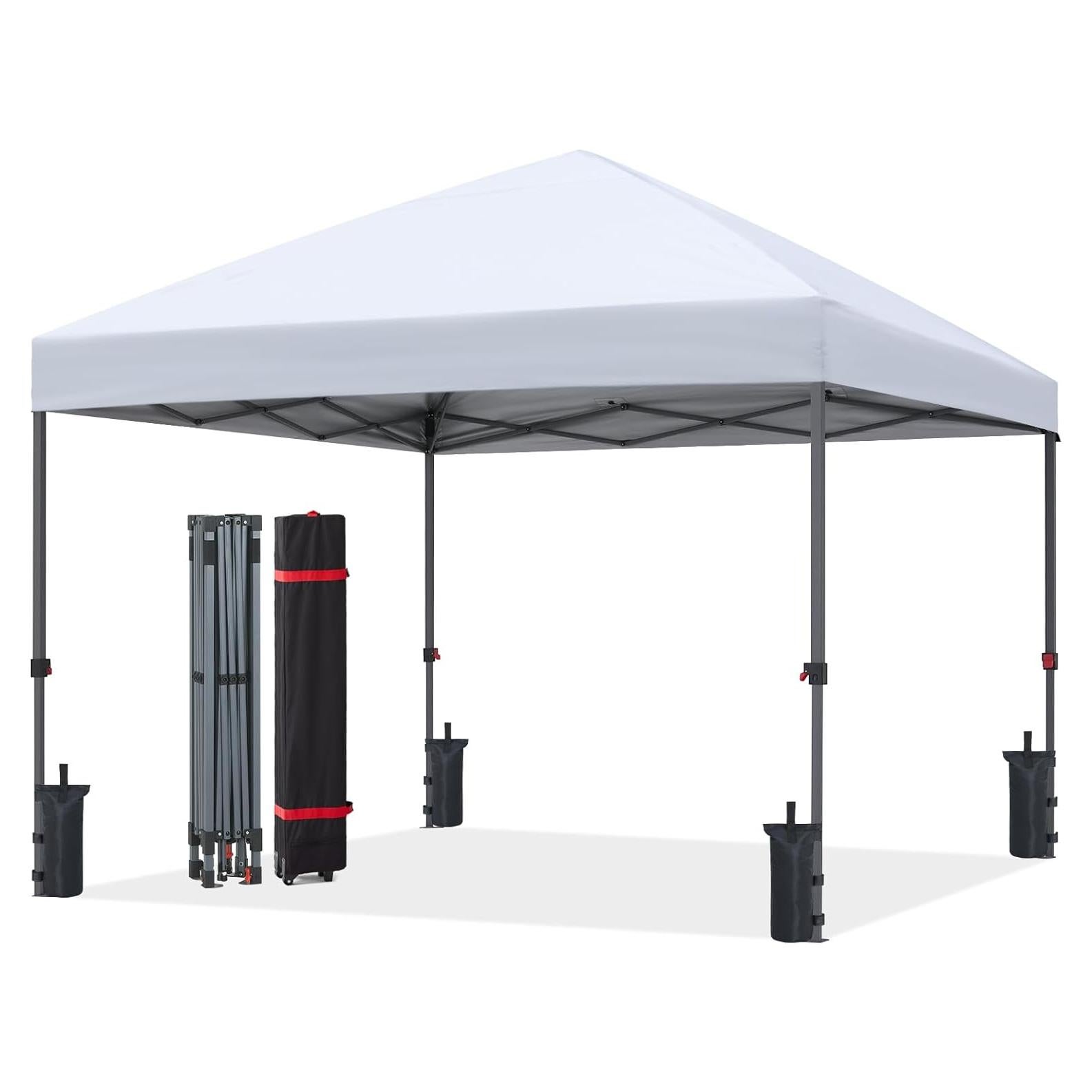 ABCCANOPY Durable Easy Pop up Canopy Tent 10x10, White