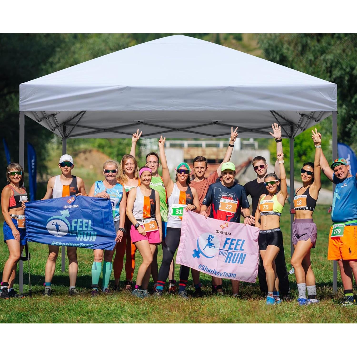 ABCCANOPY Durable Easy Pop up Canopy Tent 10x10, White