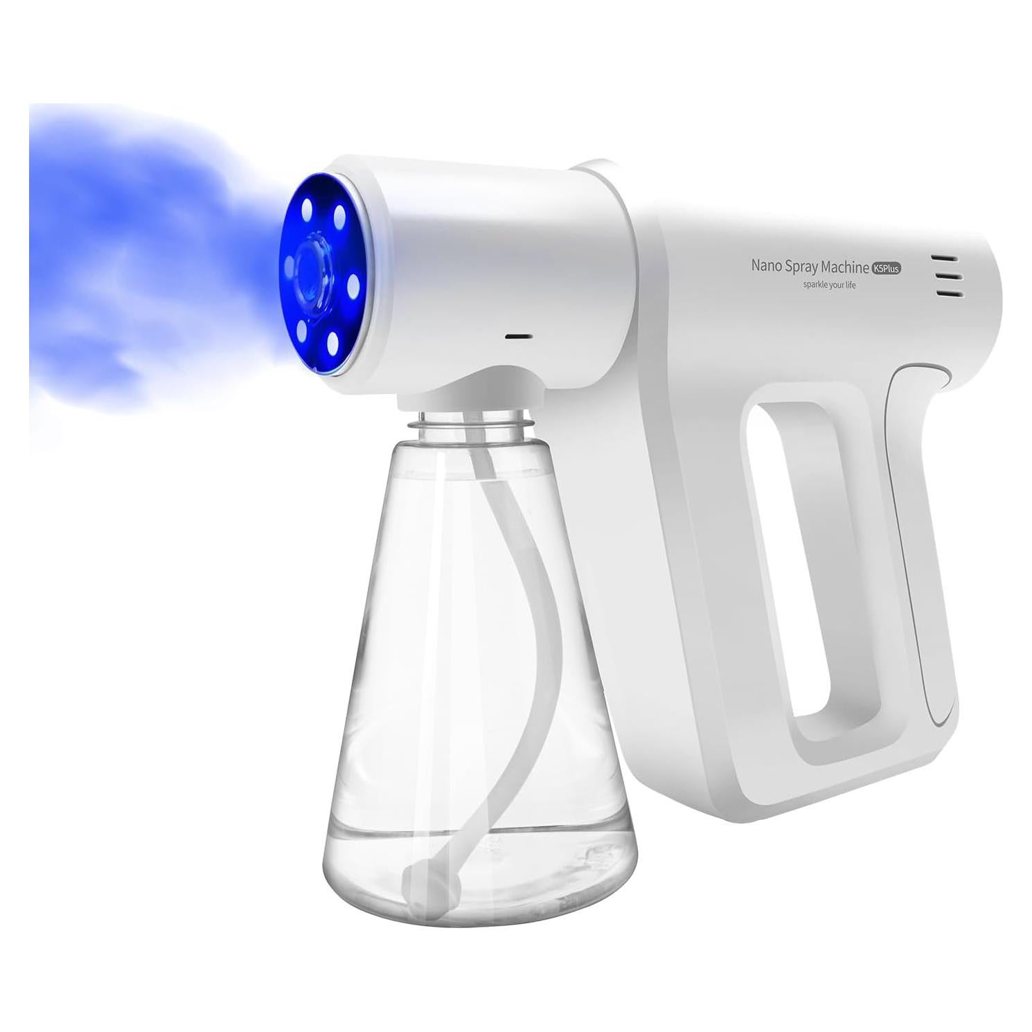 Atomizer Sprayer，Rechargeable ULV Nano Sprayer with Blue Light,Electrostatic ULV Atomizer Sprayer，Electrostatic Portable Sprayer