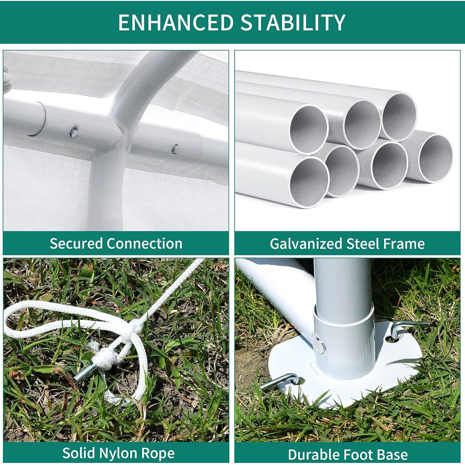 YITAHOME 20x40FT Party Tent Heavy Duty Wedding Tent Event Shelters Outdoor Canopy Upgraded Galvanized Steel Carport with Removable Sidewall Windows for Commercial and Parties (White)