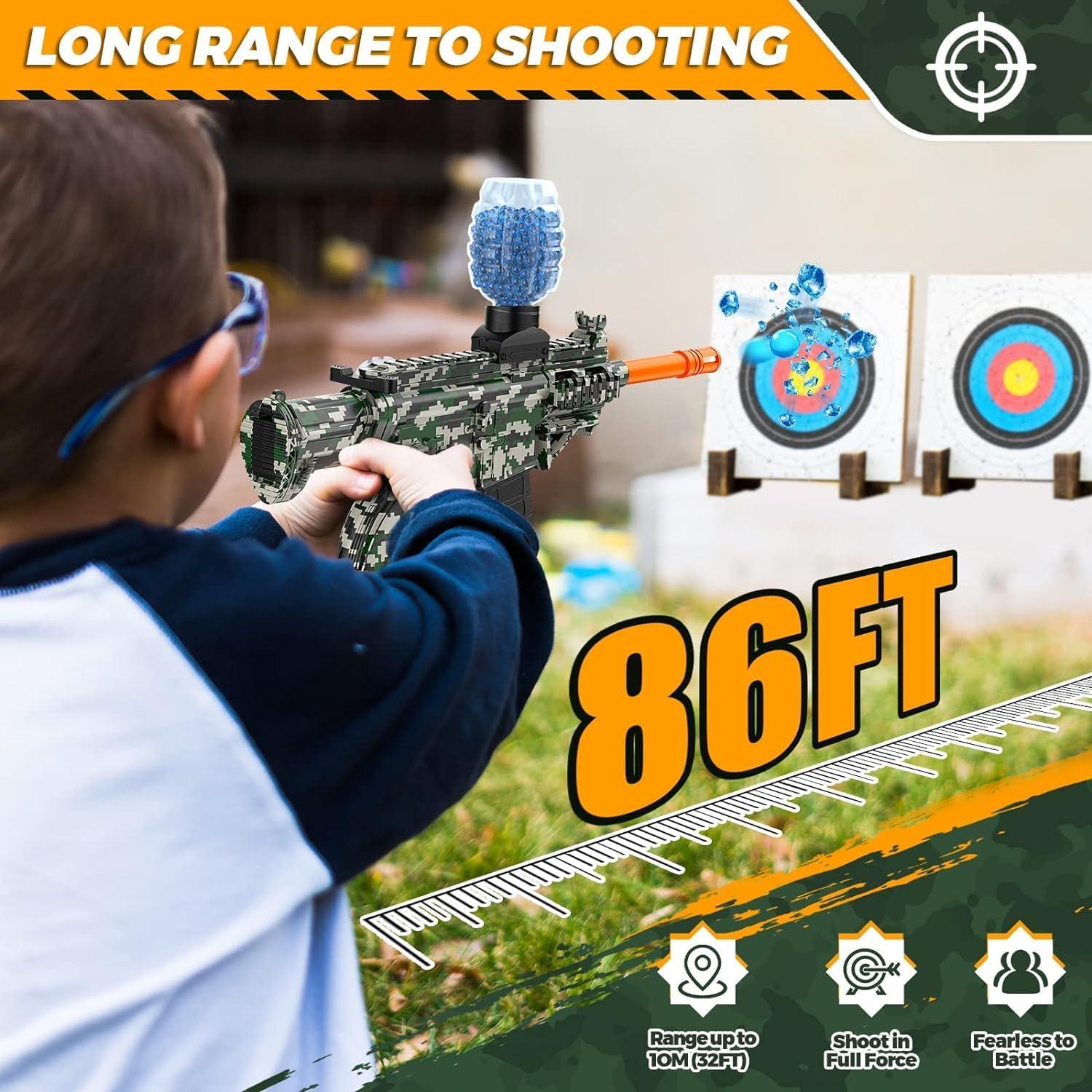 Blaster de Gel Eléctrico JANNIRESS Verde 34.9x18.9cm