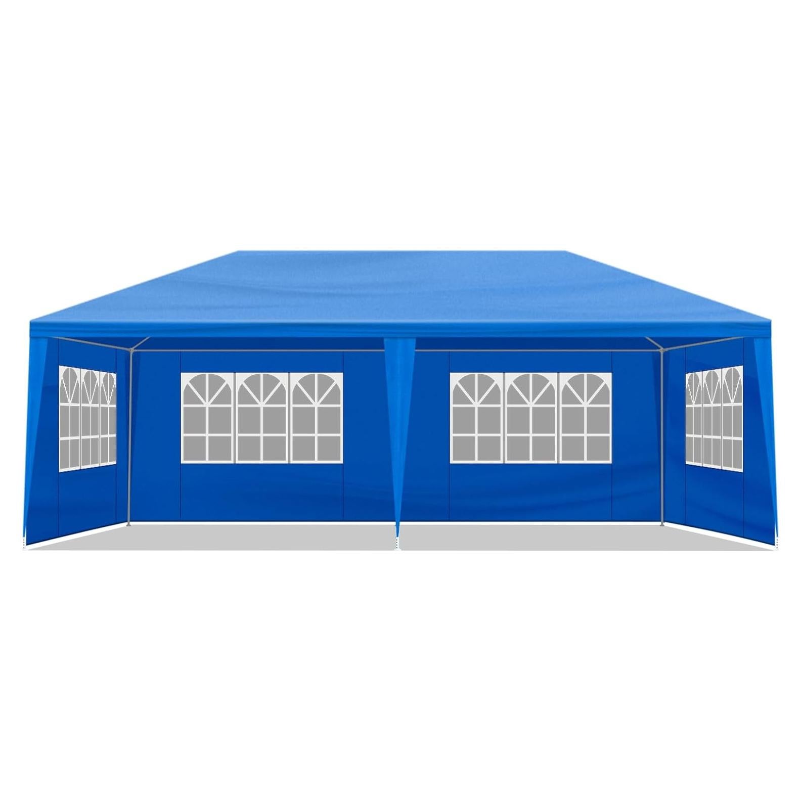 Carpa de Fiesta Vasitelan 10x6m Azul Impermeable para Eventos