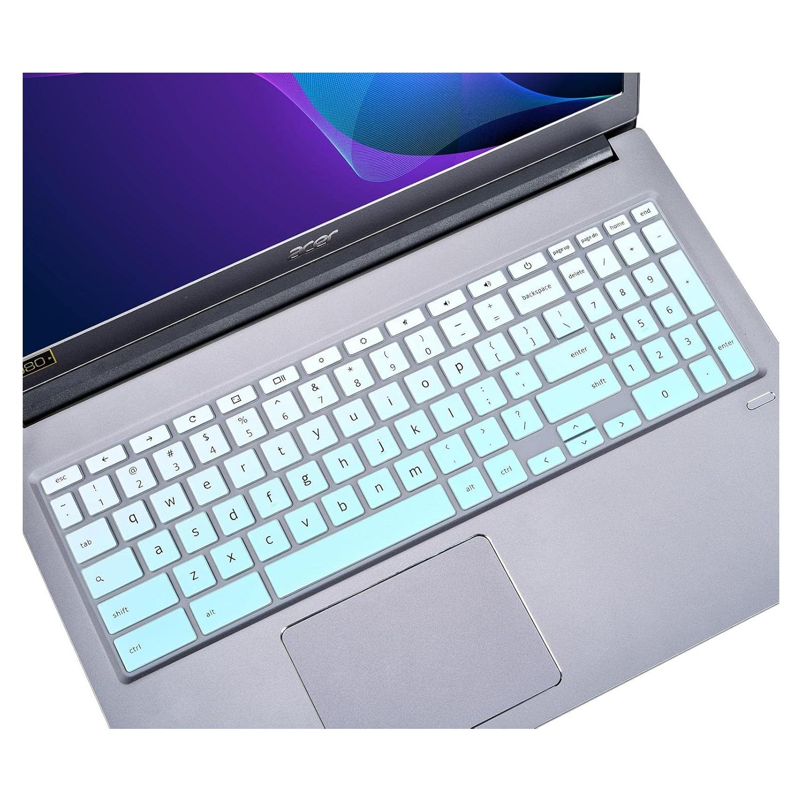 Cubierta de Teclado CASEDAO para Acer Chromebook 15.6" Menta