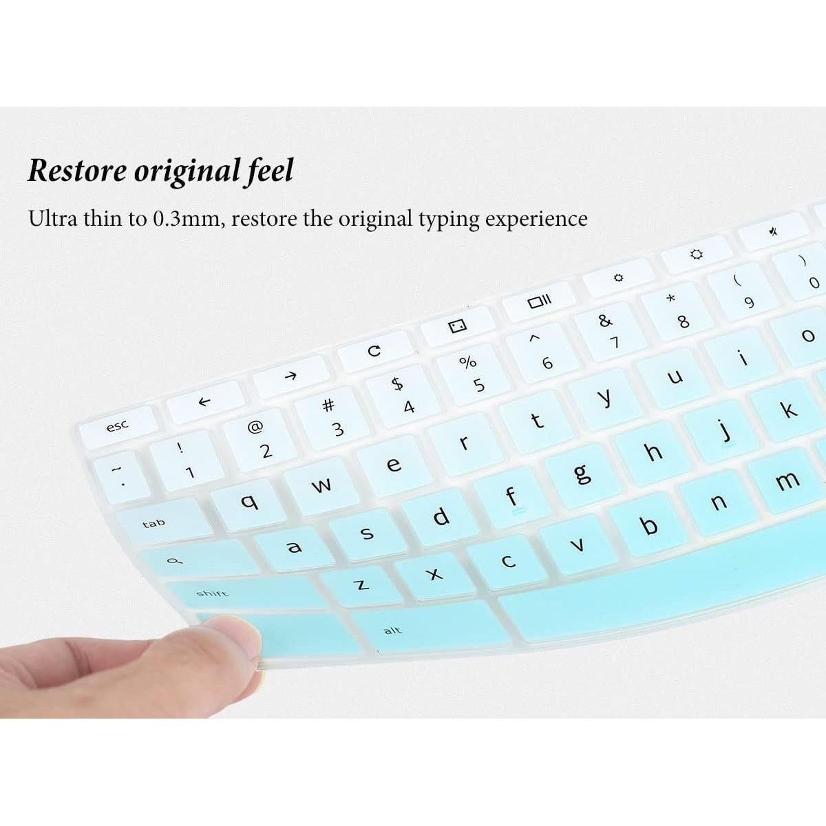 Cubierta de Teclado CASEDAO para Acer Chromebook 15.6" Menta