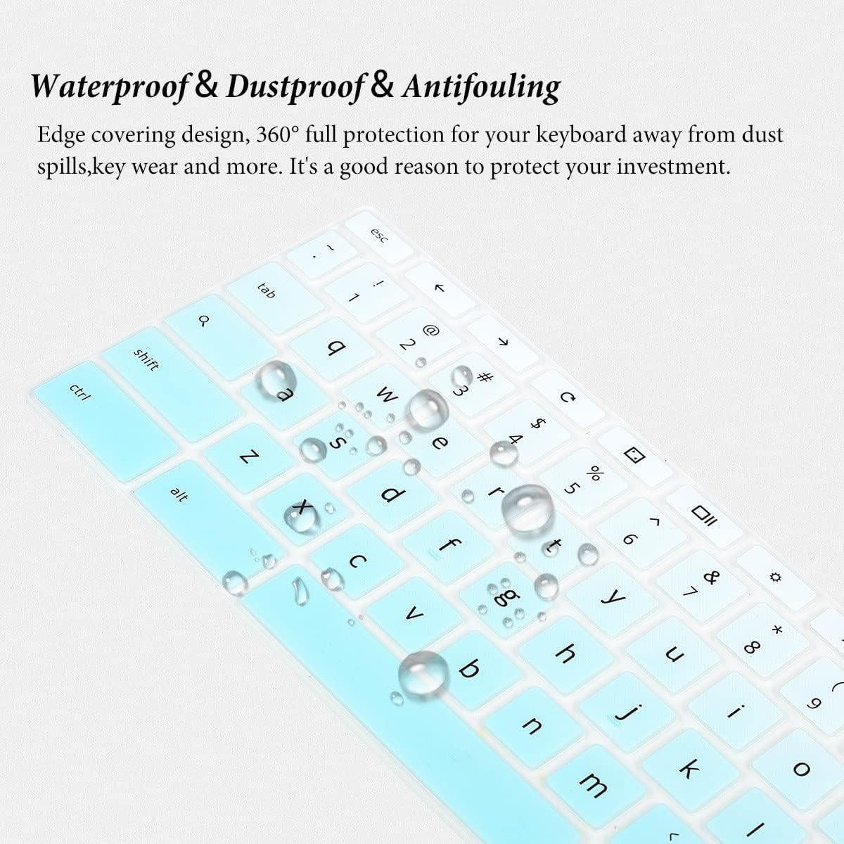 Cubierta de Teclado CASEDAO para Acer Chromebook 15.6" Menta