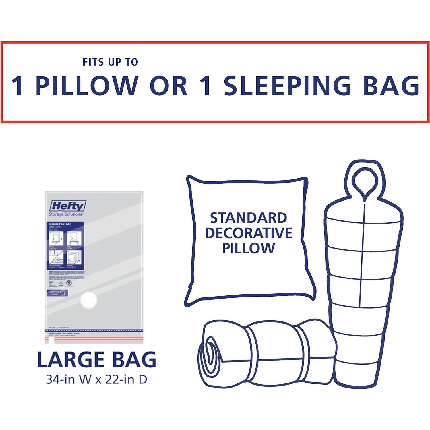 Bolsas de Almacenamiento al Vacío Hefty SHRINK-PAK 4 Grandes