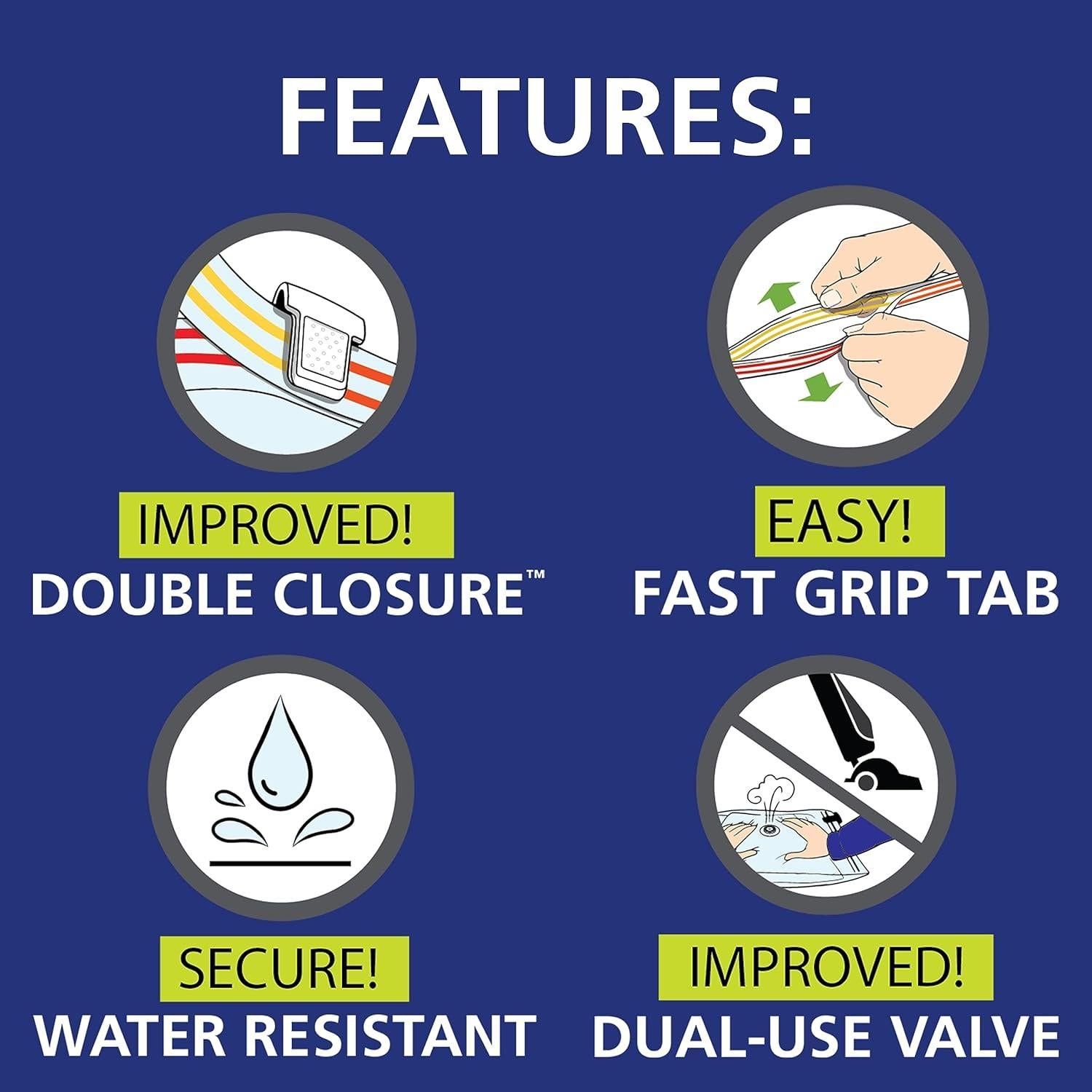 Bolsas de Almacenamiento al Vacío Hefty SHRINK-PAK 4 Grandes