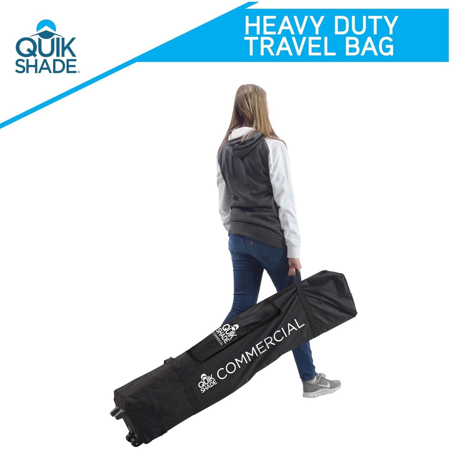 Quik Shade Commercial 10 x 10 ft. Straight Leg Canopy, White