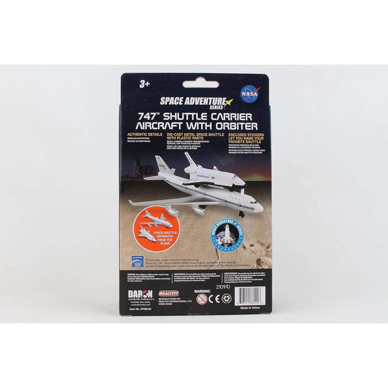 Conjunto de Juguetes Espaciales Daron Boeing 747 y Transbordador