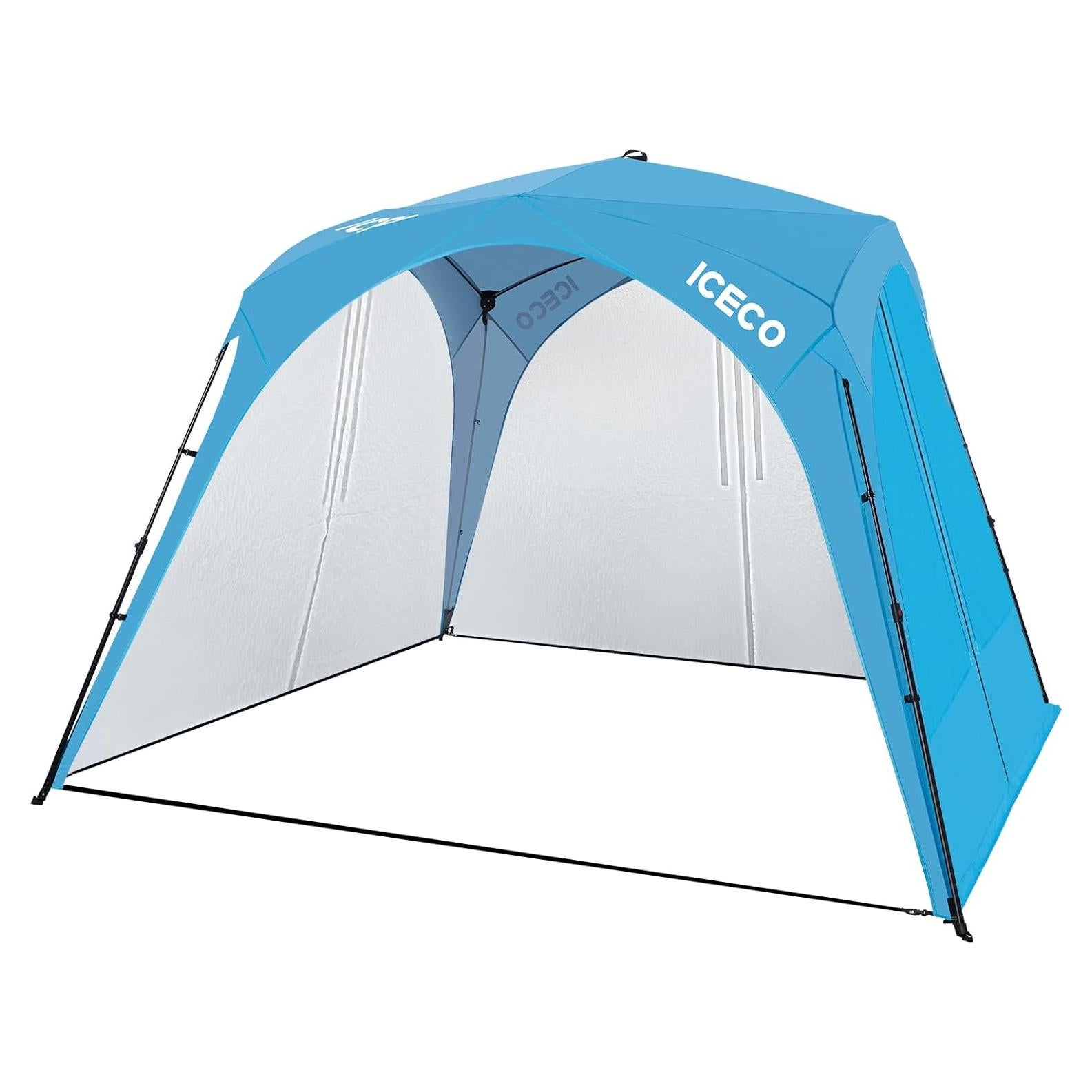 ICECO 10x10ft Canopy Tent - Easy Setup Pop Up Tent with UPF50+ Sun Shelter, Portable for Beach, Parties, Sporting Events, Camping & Outdoor Activities, Includes Carrying Bag (Fits 4-8 Persons)