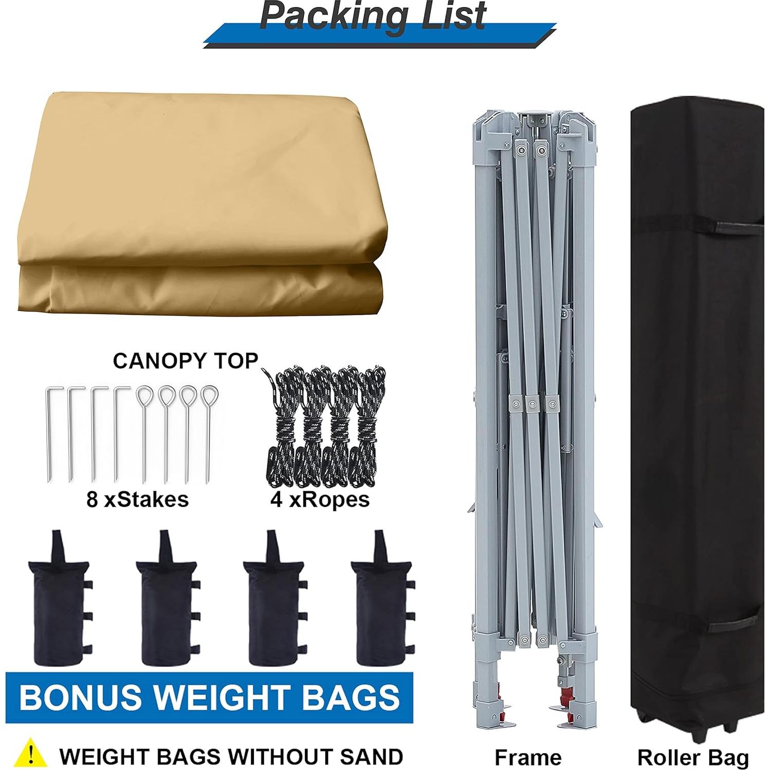 Carpa Plegable MASTERCANOPY 13x13 con Bolsa y Ruedas