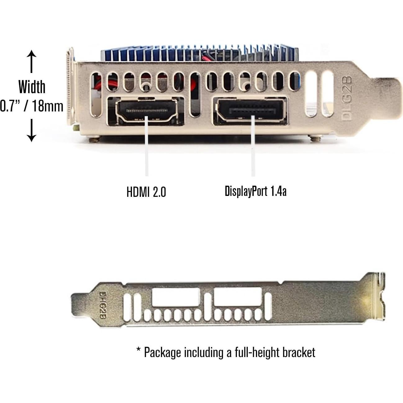 Tarjeta Gráfica SRhonyra GT 1030 4GB HDMI Bajo Perfil