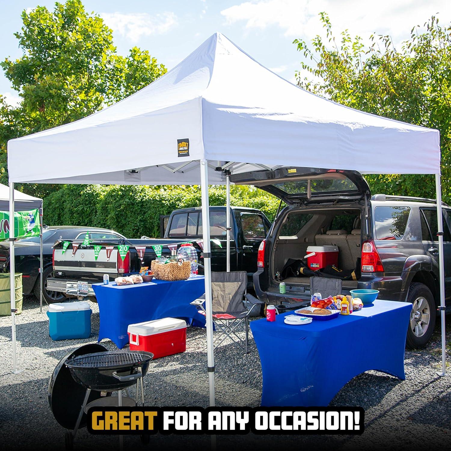 Carpa Plegable Compact Shelter 10x10m Negra - Alta Resistencia