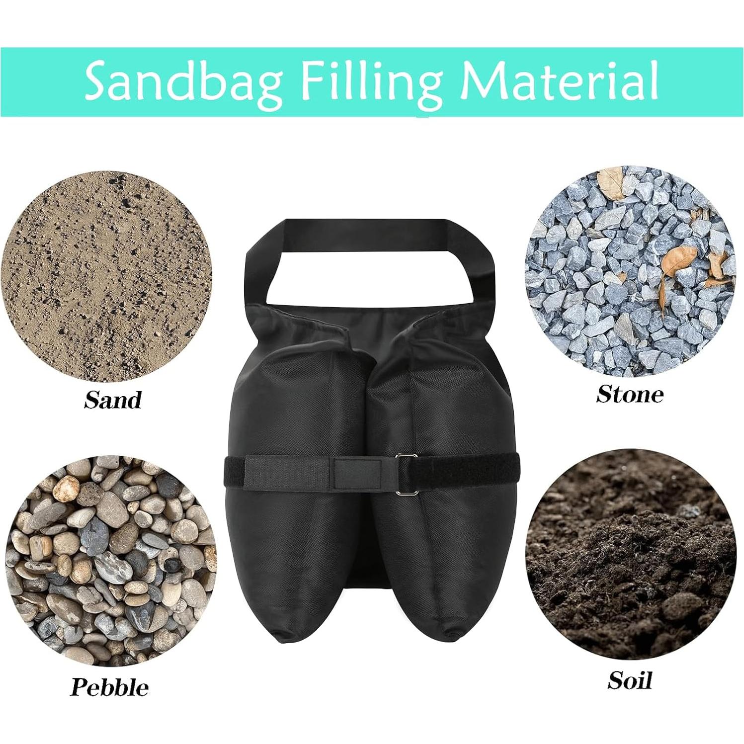 Bolsas de Arena HAZBEN para Carpa Pop Up - 4 Unidades 14kg