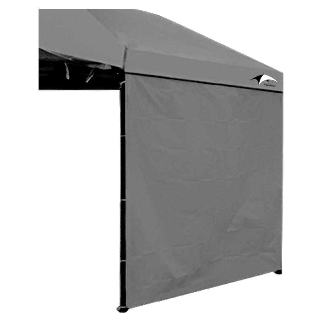 Pop up 10x10 Canopy Tent SideWall UPF50+ Waterproof, Grey, 10x10ft