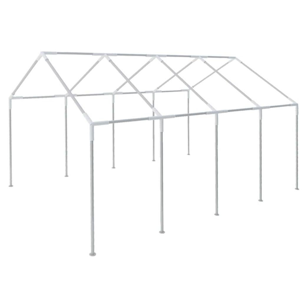 Durable Steel Frame for 26.2' x 13.1' Outdoor Event Tent, Robust Construction, Silver Finish