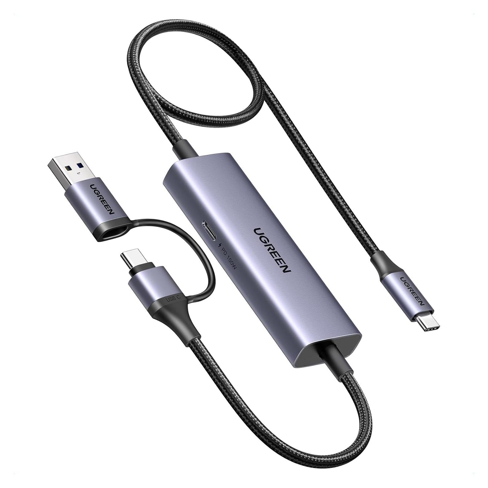 Tarjeta de Captura UGREEN 2K@30Hz USB-C a USB-A/C 100W