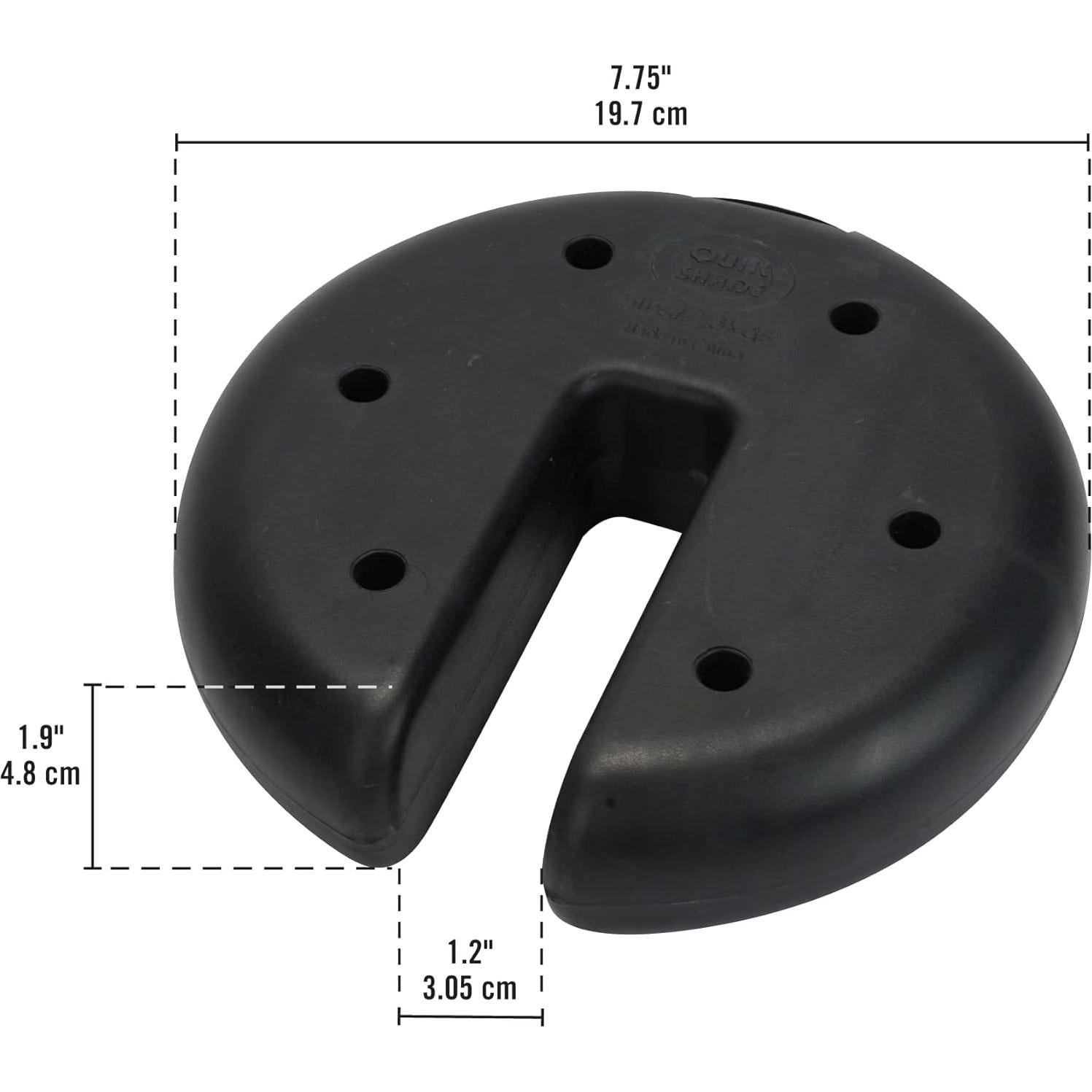 Conjunto de 4 Placas de Peso Quik Shade para Toldos 2.27 kg