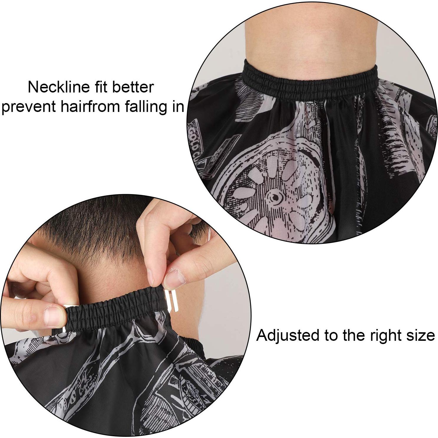 Juego de 6 Capas de Barbero SATINIOR con Cepillo y Peines