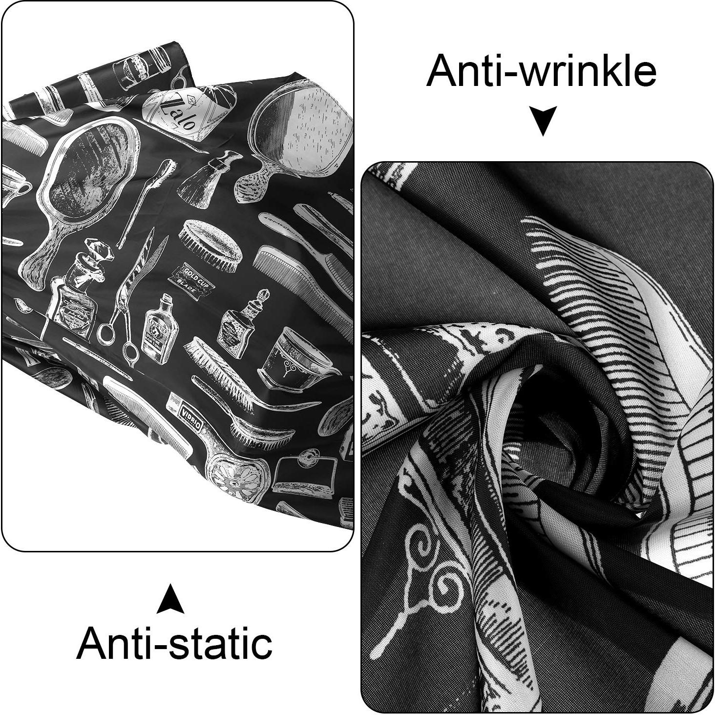 Juego de 6 Capas de Barbero SATINIOR con Cepillo y Peines